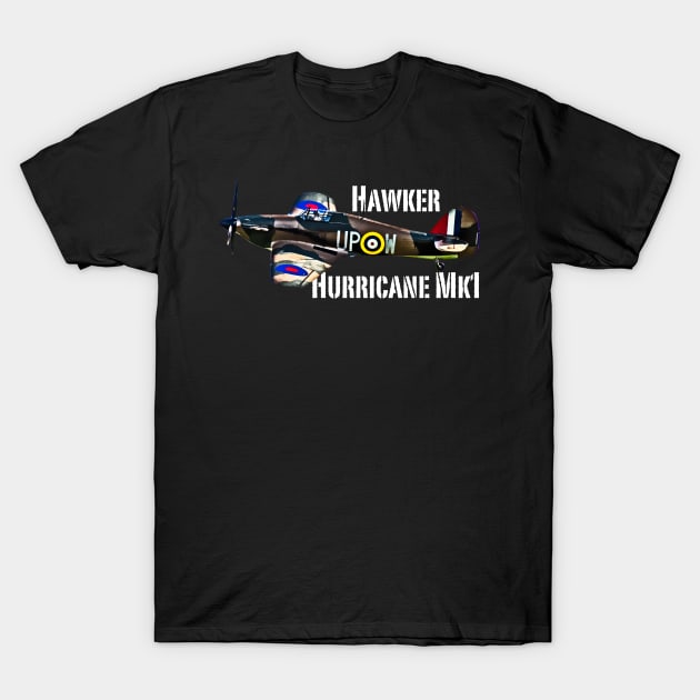 Hawker Hurricane T-Shirt by BearCaveDesigns